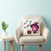 ハロウィン/アニメ/魔女/大釜 クッション (椅子)