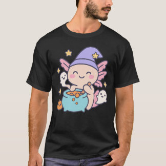 ハロウィン アホロートル パンプキン かわいい カワイイ おばけ キッズ Tシャツ