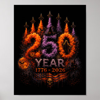 ハロウィン アメリカ建国250周年 スプーキー since ポスター