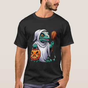 ハロウィン イグアナ おばけ スイーツ お菓子入れ 4 Tシャツ