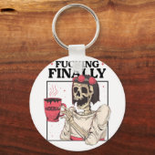 ハロウィン イング 最終的に  花嫁のメイド スケルトン バチュラー キーホルダー (正面)