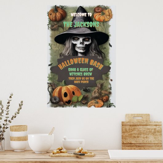ハロウィン・ウィッチの怖いパーティー ポスター (キッチン)