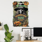 ハロウィン・ウィッチの怖いパーティー ポスター (ホームオフィス)