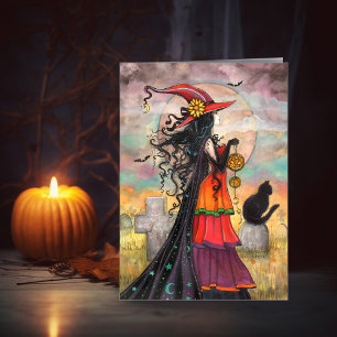 ハロウィン・ウィッチの芸術 カード