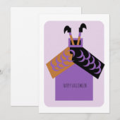 ハロウィン ウィッチハウス グリーティングカード (正面/裏面)