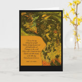 ハロウィン・ウィッチング時間 カード (黄色い花)