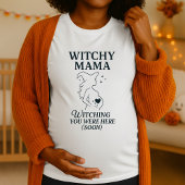 ハロウィン ウィッチー ママ 妊娠 Tシャツ