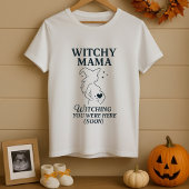 ハロウィン ウィッチー ママ 妊娠 Tシャツ