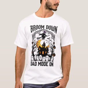 ハロウィン ウィッチ お父さん ほうき 壊れた ヴィンテージ グラフィック_1 Tシャツ