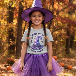ハロウィン ウィッチ パープル ギンガム 魔法使い ハット Tシャツ