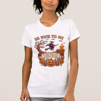 ハロウィン ウィッチ ブルーム パンプキン に善良であれ_1 Tシャツ