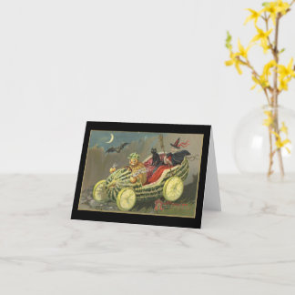 ハロウィン ウィッチ メロン レース カー ビンテージ カード