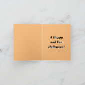 ハロウィン ウィッチ 折りたたみ グリーティング カード (内部)