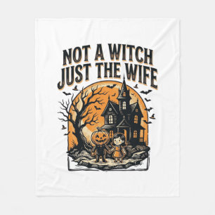 ハロウィン ウィフ Tシャツ ヴィンテージ 幽霊屋敷 デザイン フリースブランケット