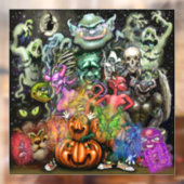 ハロウィン・ウィンドウの固定 ウィンドウサイン (シート2)