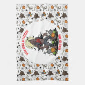 🐺 ハロウィン ウェアウルフ キッチン タオル 🎃 (縦)
