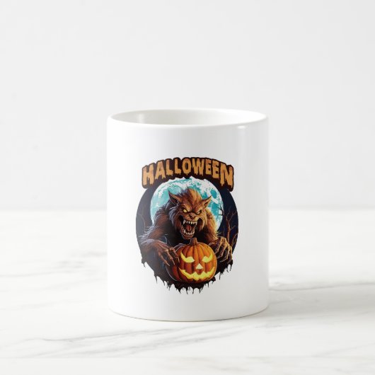 ハロウィン・ウェアウルフ コーヒーマグカップ (中央)