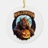 ハロウィン・ウェアウルフ セラミックオーナメント (正面)