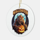 ハロウィン・ウェアウルフ セラミックオーナメント (左)