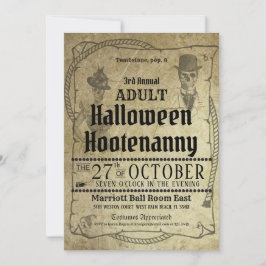 ハロウィン ウェスタン コスチュームボール イベント招待状 招待状