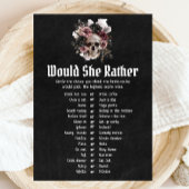ハロウィン ウェディングシャワーゲーム Would She Rather 招待状