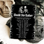 ハロウィン ウェディングシャワーゲーム "Would She Rather" 招待状