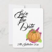 ハロウィン ウェディング セーブ・ザ・デート 招待状 (正面)