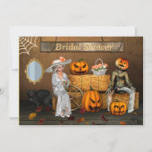 ハロウィン ウェディング フォト ブライダル シャワー 招待状 (正面)