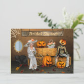 ハロウィン ウェディング フォト ブライダル シャワー 招待状 (スタンド正面)