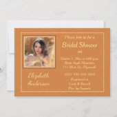 ハロウィン ウェディング フォト ブライダル シャワー 招待状 (裏面)