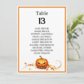 ハロウィン ウェディング 怖い 木 テーブル 席 配置図 (スタンド正面)