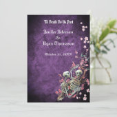 ハロウィン ウェディング 招待状 (スタンド正面)