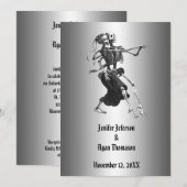 ハロウィン ウェディング 招待状 (正面/裏面)