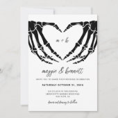 ハロウィン ウェディング 招待状, ゴシック ウェディング 招待状 (正面)