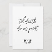 ハロウィン ウェディング 招待状, ゴシック ウェディング 招待状 (裏面)