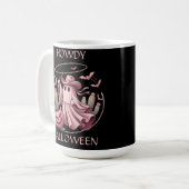 ハロウィン ウエスタン カウボーイ おばけ ラッソ コーヒーマグカップ (正面左)