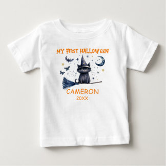 ハロウィン ウォーターカラー ベビーTシャツ