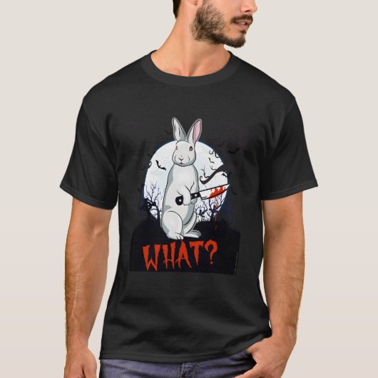 ハロウィン エラバニー ナイフWハロウィン Tシャツ (正面)