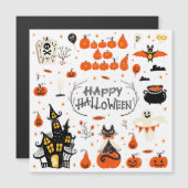 ハロウィン エレメント ヴィンテージ セット デザイン (正面/裏面)