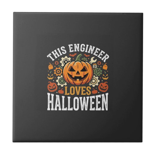 ハロウィン エンジニア かぼちゃ ベクター タイル (正面)