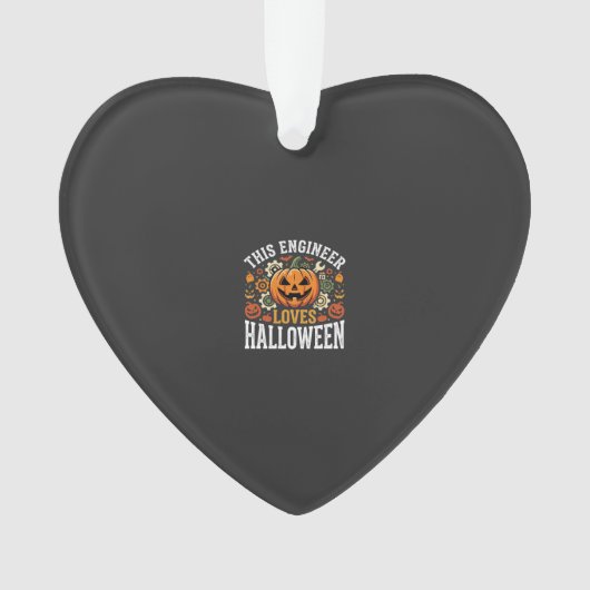 ハロウィン エンジニア パンプキン ベクター オーナメント (正面)
