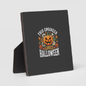 ハロウィン エンジニア パンプキン ベクター フォトプラーク (正面)