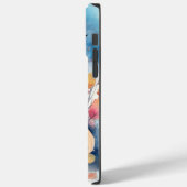 ハロウィン オリエンタルブルーキャットとカボチャの怖いデザイン Case-Mate iPhoneケース (裏面 / 左)