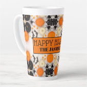 ハロウィン オレンジ パンプキン カフェラテマグ (左アングル)