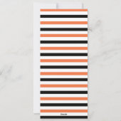 ハロウィン オレンジ 黒 フォト カード (裏面)