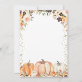 ハロウィン オータム フォール イン ラブ ブライダル シャワー 招待状 (裏面)