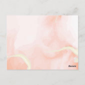 ハロウィン オータム フラワー 秋の結婚式 Save The Date ポストカード (裏面)