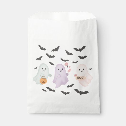 ハロウィン オーダーメイド キッズ トリック・オア・トリート BOO フェイバーバッグ (正面)