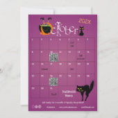 ハロウィン カウントダウン アドベントカレンダー プロモーション ギフト 招待状 (正面)