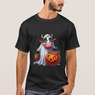 ハロウィン カウ おばけ スイーツ入れ 1 Tシャツ